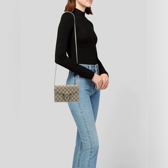 GUCCI GG Supreme Dionysus Wallet on Chain - Picture 2 of 13